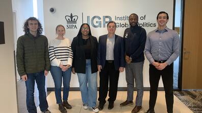 Professor James Holtje hosted a workshop on speechwriting for IGP Student Scholars on February 14.