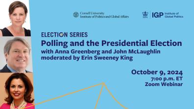 Promotional graphic for Election Series event on October 16