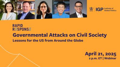 Attacks on Civil Society webinar