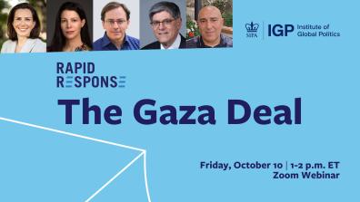 IGP Rapid Response: The Gaza Deal