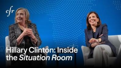 Secretary Hillary Rodham Clinton and Columbia SIPA Dean Keren Yarhi-Milo