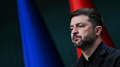 President Volodymyr Zelensky of Ukraine in Ankara, Turkey, on Wednesday