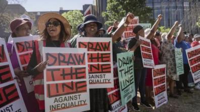 Protest against inequality