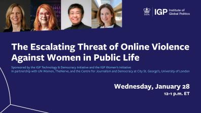 The Escalating Threat of Online Violence Against Women in Public Life