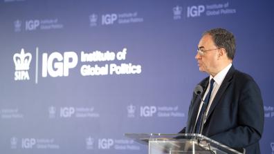 IGP Hosts Bank of England Governor to Discuss Central Bank Independence