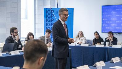 President of UN General Assembly Vuk Jeremić Hosts IGP Simulation for Students