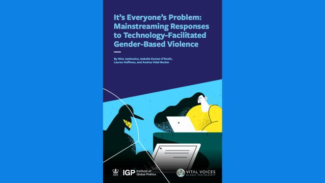 Cover art for technology-facilitated gender-based violence report