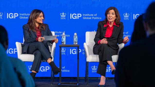 Reshma Saujani and Governor Kathy Hochul