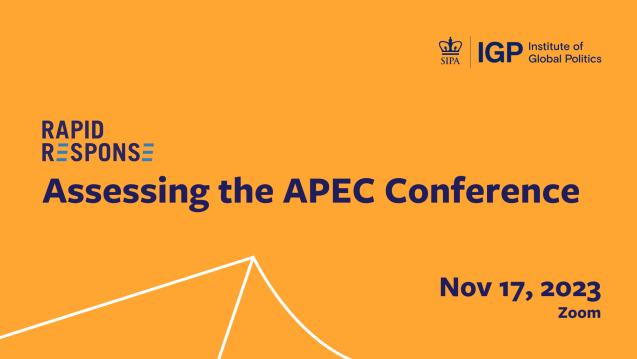 Assessing the APEC Conference