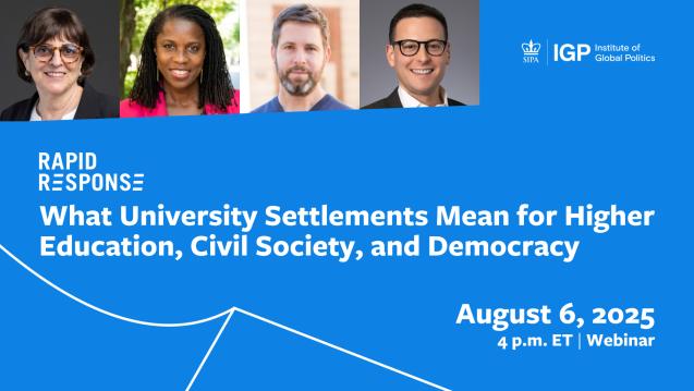 University Settlements Webinar