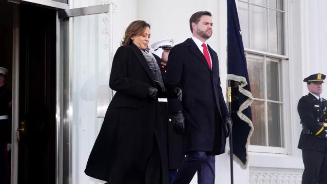 Kamala Harris and JD Vance
