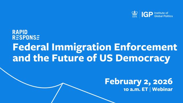 Rapid Response: Federal Immigration Enforcement and the Future of US Democracy