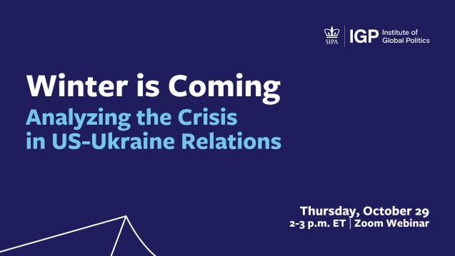 US-Ukraine Relations Webinar