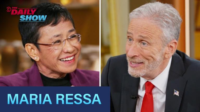 Maria Ressa on the Daily Show