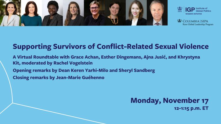 Supporting Survivors of CRSV
