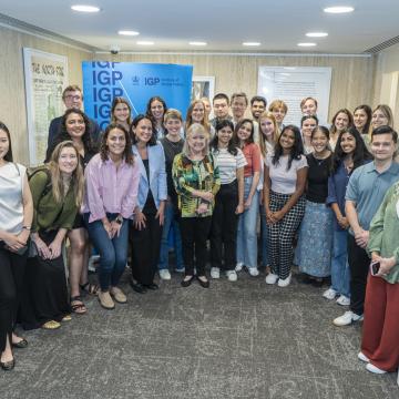 Group shot of roundtable attendees