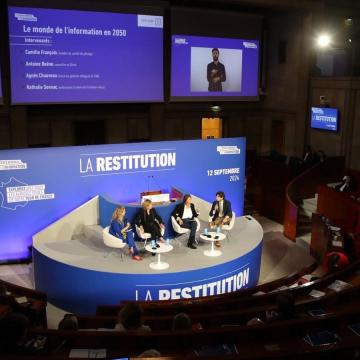 Panelists present the final report of the États Généraux de l’Information