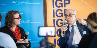 Lebanon’s Minister of Foreign Affairs and Emigrants, Abdallah Bou Habib in conversation