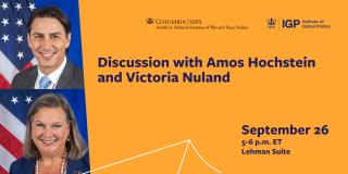 Amos Hochstein and Victoria Nuland event graphic