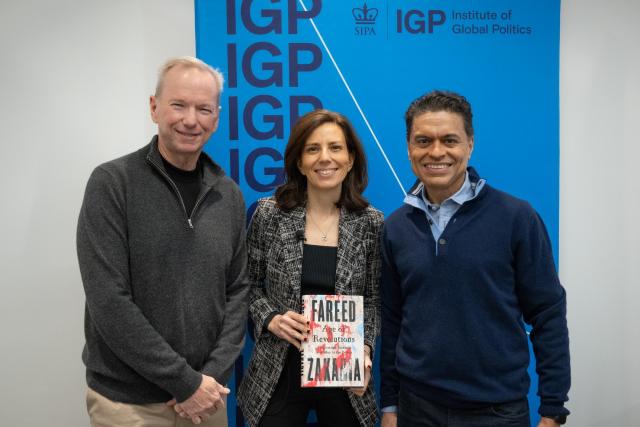 Eric Schmidt, Dean Keren Yarhi-Milo, Fareed Zakaria