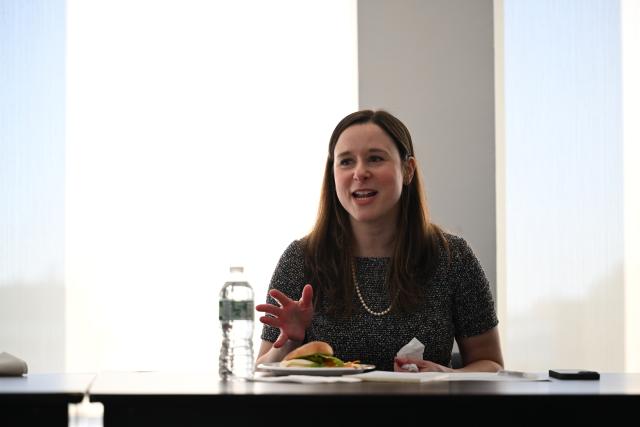 Professor Erica Lonergan moderated a conversation with Eric Schmidt.