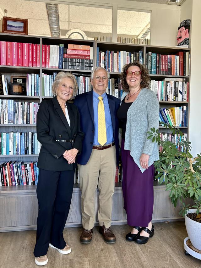 L to R: Hon. Jane Harman, Peter Clement, Virginia Page Fortna