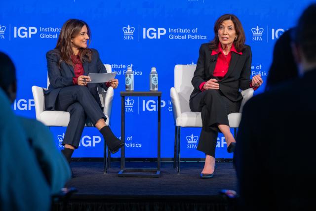 Reshma Saujani and Governor Kathy Hochul