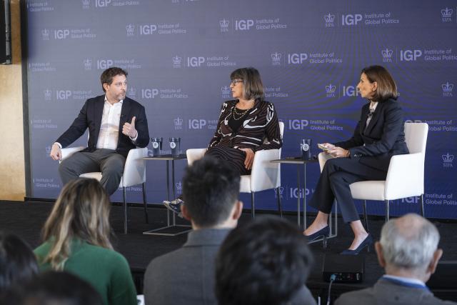 Jon Finer, Christiane Amanpour, and Keren Yarhi-Milo